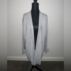 Talbots Light Gray Metallic Women's Cardigan Size 3X